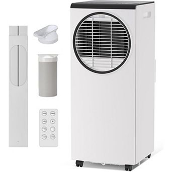 8000 BTU Portable Air Conditioner, 3-in-1 Cool/Dehumidifier/Fan AC Unit with Remote & 24H Timer