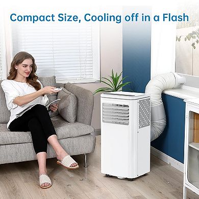 8000 BTU Portable Air Conditioners, 3 in 1 Quiet AC Unit with Cool, Dry and Fan Modes, Easy Mobility