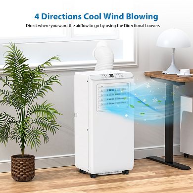 Portable Air Conditioners 8000 BTU, Energy Efficient AC Unit with Remote Control, 24H Timer