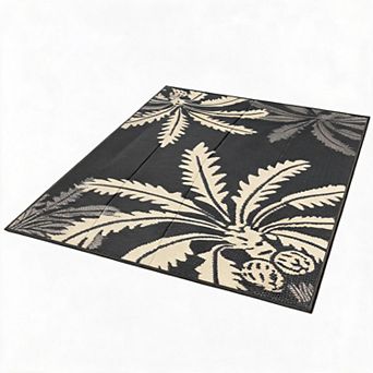Waterproof Outdoor Rug - Reversible Plastic Straw Mat for Patio, Camping & Beach