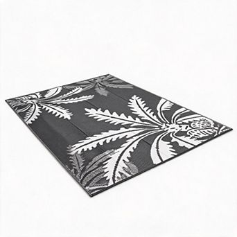 Waterproof Outdoor Rug - Reversible Plastic Straw Mat for Patio, Camping & Beach