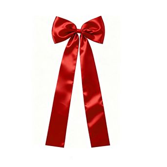 Christmas Tree Topper Bow Satin Holiday Ribbon for Wreath Fireplace Mantel and Home Decor