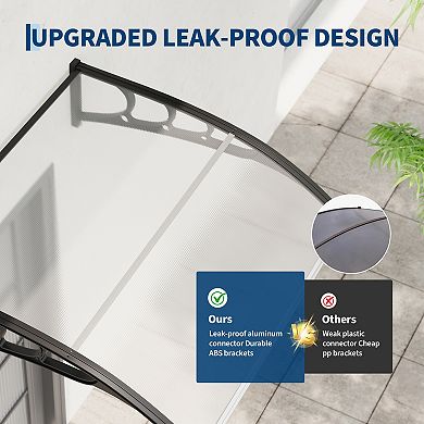 ANIXOL Polycarbonate Outdoor Patio Awning Canopy