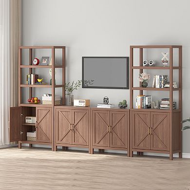 Buffet Cabinet with Storage, Sideboard Kitchen Storage Cabinet with Doors, Multifunctional Cupboard