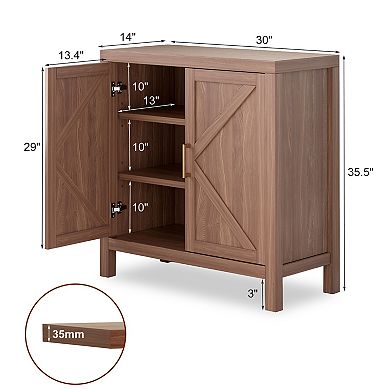 Buffet Cabinet with Storage, Sideboard Kitchen Storage Cabinet with Doors, Multifunctional Cupboard