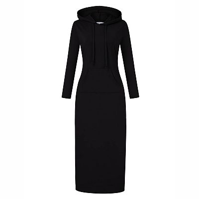 womens midi sweatshirt dress Long Sleeve Sweater Dress for Women Crewneck Maxi Sweater Dress Pure Color  Ribbed Knit midi Dress wrap Sweater Dress (Small,A-Apricot) at Amazon  Women's Clothing store