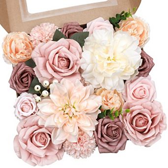 Silk Peony Rose Hydrangea Bouquet Set
