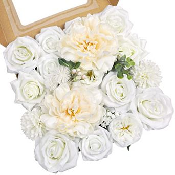 Silk Peony Rose Hydrangea Bouquet Set