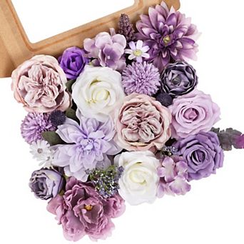 Silk Peony Rose Hydrangea Bouquet Set