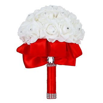 Silk Rose Wedding Bouquet Bridal
