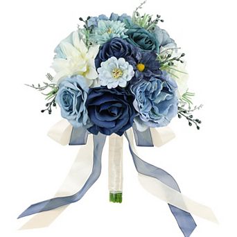 Wedding Bouquet Artificial Roses Bridal Party Decoration 11-inch