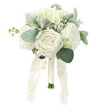 Wedding Bouquet Artificial Roses Bridal Party Decoration 11-inch