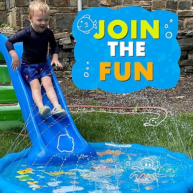 Splash Pad Sprinkler Pool Learning Water Toys Outdoor Play Mat