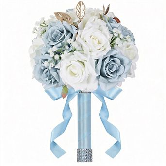 Wedding Bouquet Artificial Rose Silk Flowers Bride