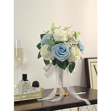 Wedding Bouquet Artificial Roses Bridal Flowers