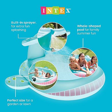 Whale Spray Kiddie Pool Splash Sprinkler Play Center