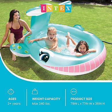Whale Spray Kiddie Pool Splash Sprinkler Play Center