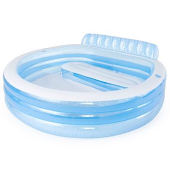 Swim Center Inflatable Family Lounge Pool with Bench