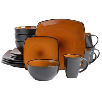 Stoneware Dinnerware Set Reactive Glaze