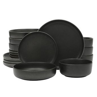 Stoneware Dinnerware Set Reactive Glaze
