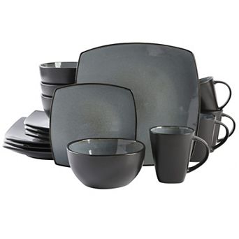 Stoneware Dinnerware Set Reactive Glaze