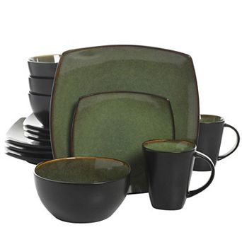 Stoneware Dinnerware Set Reactive Glaze