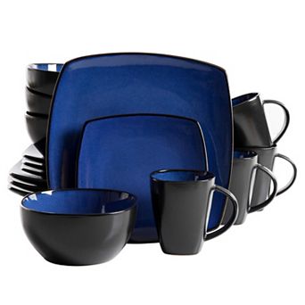 Stoneware Dinnerware Set Reactive Glaze