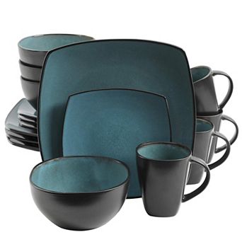 Stoneware Dinnerware Set Reactive Glaze