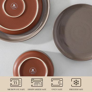 Stoneware Dinnerware Set Microwave Dishwasher Safe