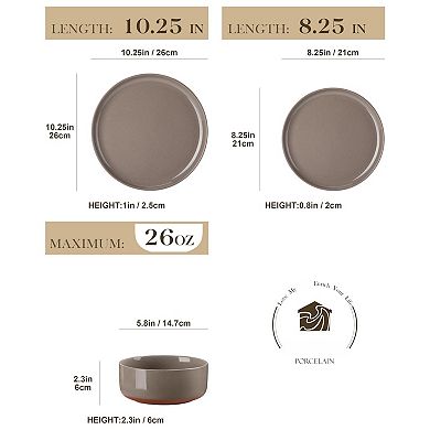 Stoneware Dinnerware Set Microwave Dishwasher Safe