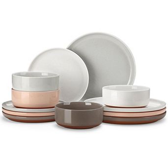 Stoneware Dinnerware Set Microwave Dishwasher Safe