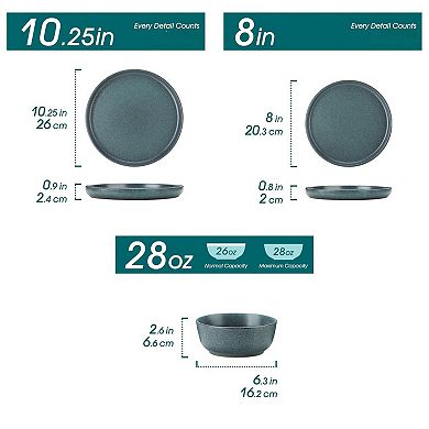 Zermatt Stoneware Dinnerware Set