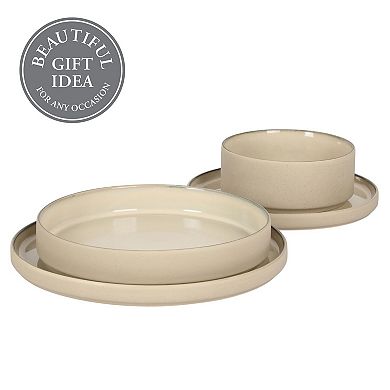 Stoneware Dinnerware Set Reactive Glaze