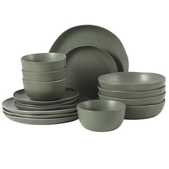 Stoneware Dinnerware Set Reactive Glaze