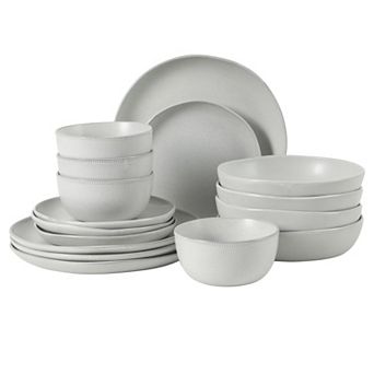 Stoneware Dinnerware Set Reactive Glaze