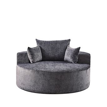 Fluffy Sleeper Chair Soft Padded Single Sofa Frame For Home Lounge Projection Room