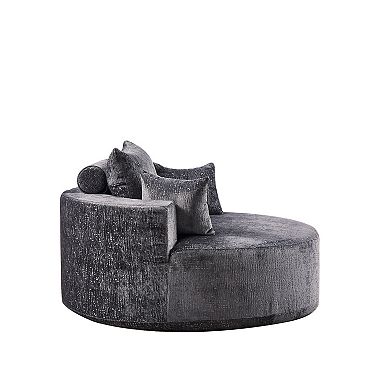 Fluffy Sleeper Chair Soft Padded Single Sofa Frame For Home Lounge Projection Room