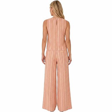 Artyska Women’s Printed 2-Piece Set Sleeveless Top & Wide-Leg Pants