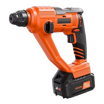 20V Cordless Rotary Hammer Drill Kit with SDS-Plus, 0.6 Inch Capacity, 1000 RPM