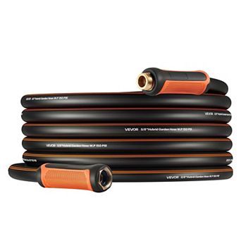 50ft Heavy Duty Rubber Garden Hose 4-Layer,150PSI