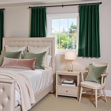 Velvet Blackout Curtains 2 Panels, Thermal Insulated, Super Soft Drapes
