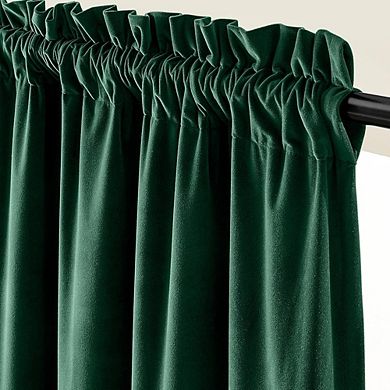 Velvet Blackout Curtains 2 Panels, Thermal Insulated, Super Soft Drapes
