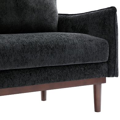 Trikiousd 75.75" Modern Loveseat Sofa with Pocket Springs and Rubber Wood Legs