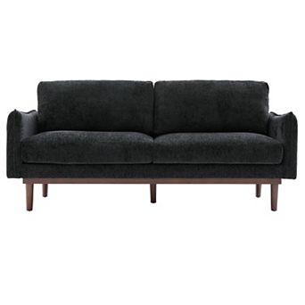 Trikiousd 75.75" Modern Loveseat Sofa with Pocket Springs and Rubber Wood Legs
