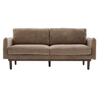 Trikiousd 75.75" Modern Loveseat Sofa with Pocket Springs and Rubber Wood Legs