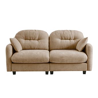 Trikiousd Modular Chenille Sectional Sofa Loveseat with Tufted Backrest