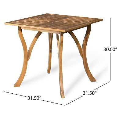 Trikiousd 5-Piece Outdoor Patio Dining Set Acacia Wood Table and Wicker Chairs with Cushions