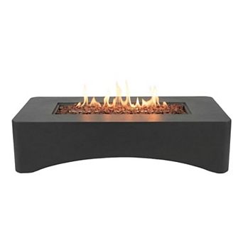 Trikiousd 56" Propane Fire Pit Table 50000 BTU Outdoor Concrete Fire Table