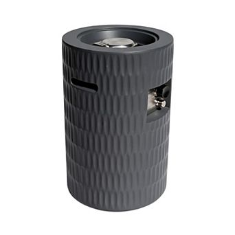 Trikiousd 26" Propane Fire Pit 40000 BTU Concrete Fire Column with Tank Storage