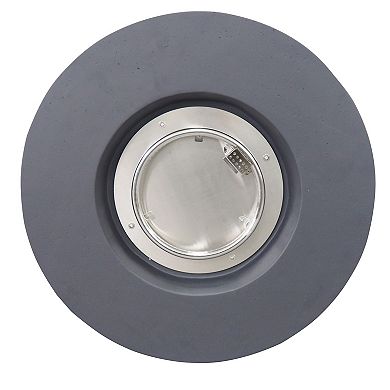 Trikiousd 31" Round Propane Fire Pit Table 40000 BTU Concrete Fire Table with Tank Storage